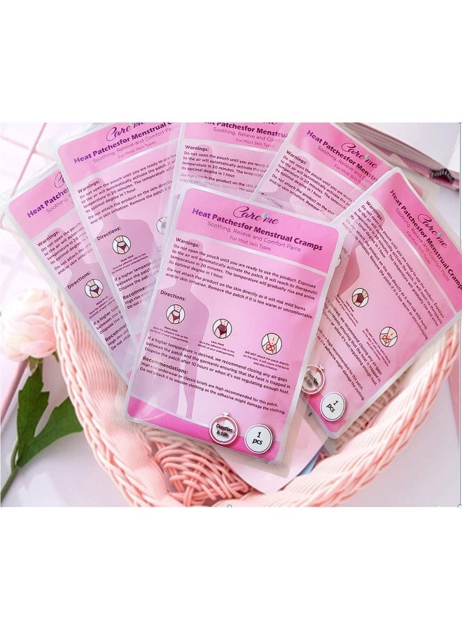 Care me Menstrual Heating Pads for Period Pain PMS Relief - Adhesive Heat Therapy Patches (3 Packs) for Menstrual Cramps | Back Pain - Image 5